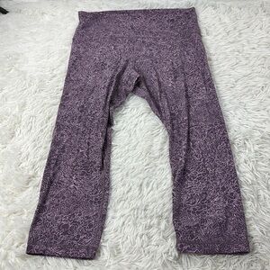 Lululemon Align Crop *21" Arabesque Antoinette Smoky Quartz